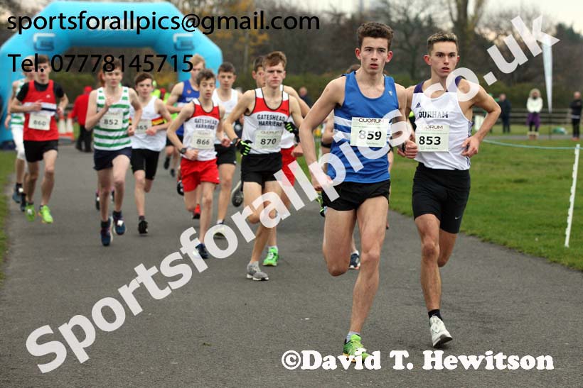 Mens and womens under-17s and under-20s, Heaton Memorial 10k Road Race, Newcastle Town Moor. Photo:  David T. Hewitson/Sports for All Pics